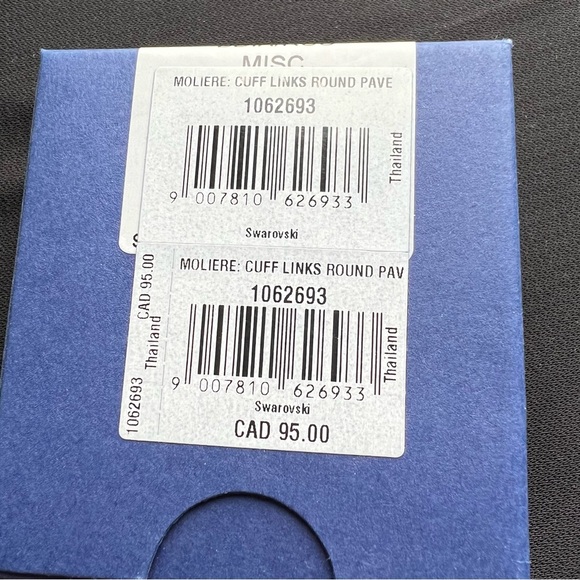 SWAROVSKI Moliere Round Pave Cufflinks 1062693 | Original Boxes - Picture 6 of 7